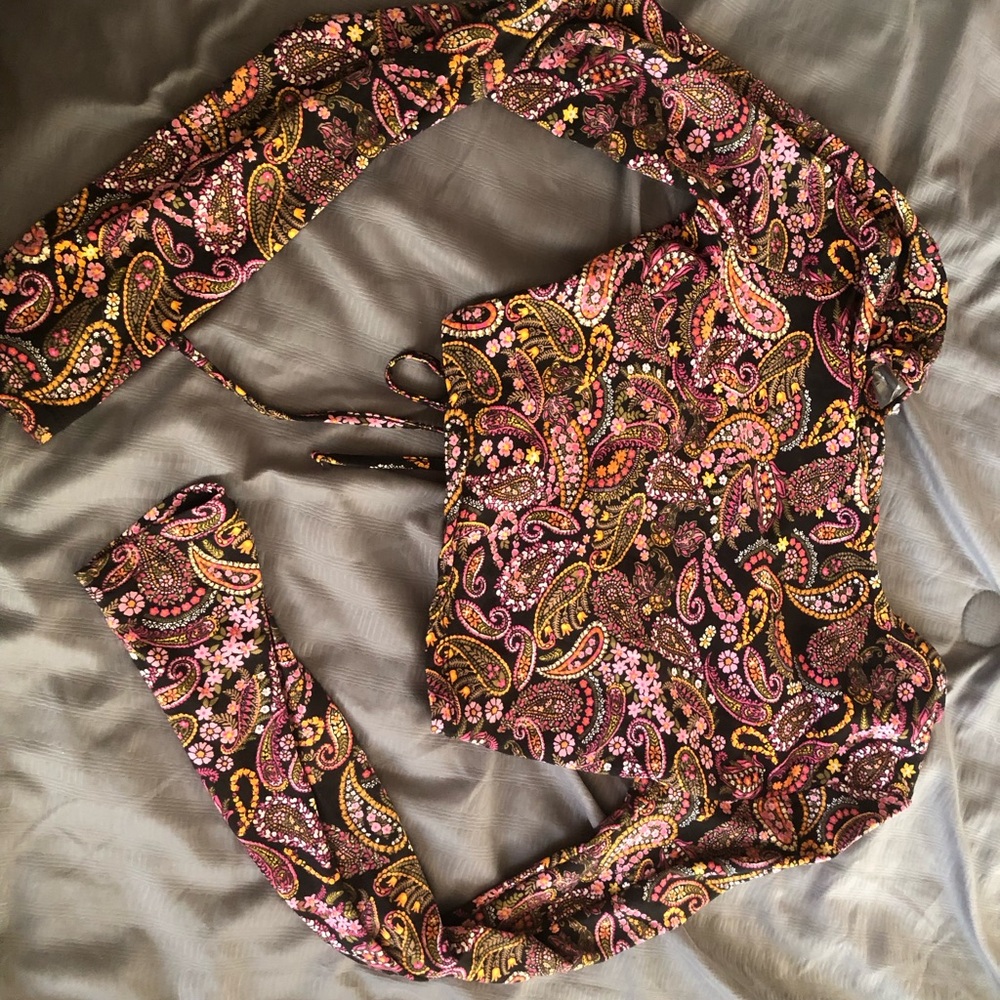 Paisley Long Sleeve Top